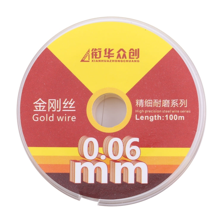 Diamond Wire for LCD Screen Separation Straight, 0.1mm x 100m, 0.06mm x 100m, 0.08mm x 100m