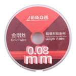 Diamond Wire for LCD Screen Separation Straight, 0.1mm x 100m, 0.06mm x 100m, 0.08mm x 100m