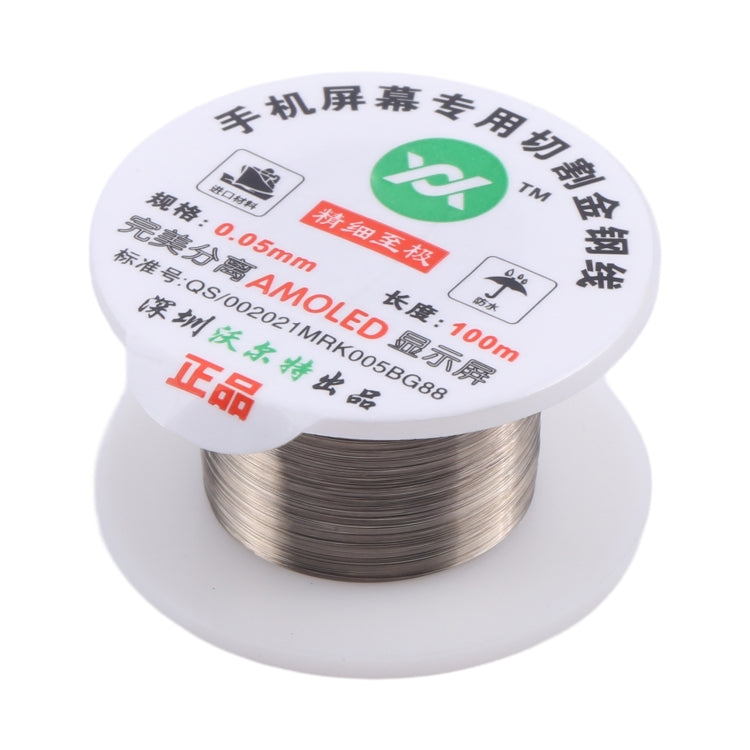 Diamond Wire for LCD Screen Separation, 0.025mm x 100m OLED, 0.05mm x 100m AMOLED