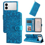 Custodia per telefono in pelle con stampa girasole in rilievo, For Galaxy S26 FE 5G, For Galaxy S26+ 5G, For Galaxy S26 Edge 5G, For Galaxy S26 Ultra 5G