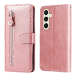 Custodia per cellulare in pelle con cerniera alla moda, For Galaxy S25 Ultra 5G, For Galaxy S24 FE 5G