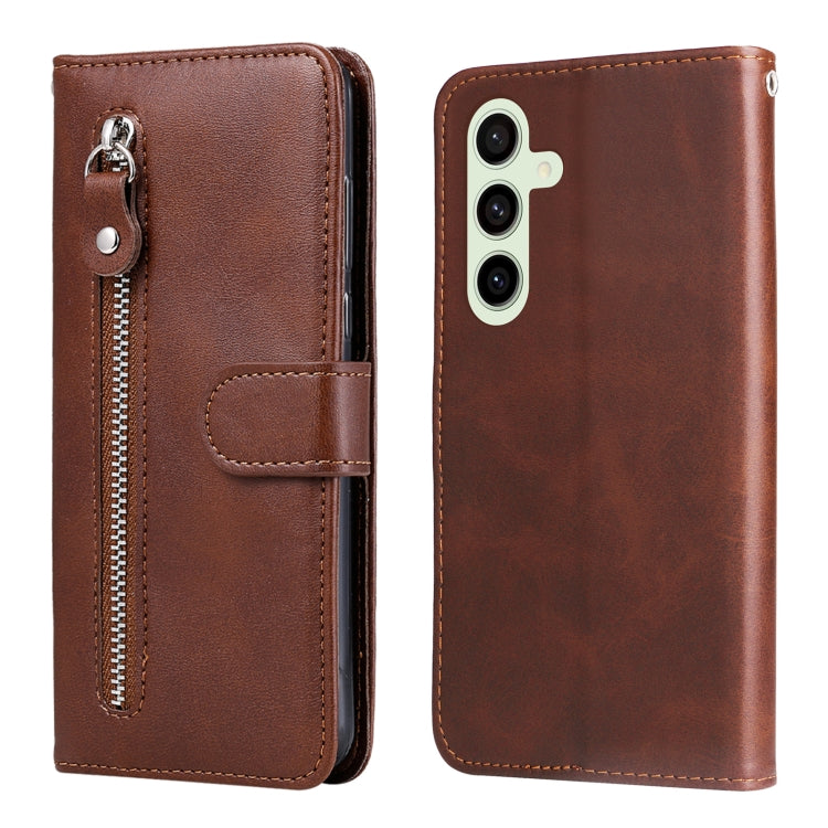 Custodia per cellulare in pelle con cerniera alla moda, For Galaxy S25 Ultra 5G, For Galaxy S24 FE 5G