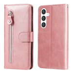 Custodia per cellulare in pelle con cerniera alla moda, For Galaxy S26 5G, For Galaxy S25 Edge 5G, For Galaxy S25 5G, For Galaxy S25+ 5G