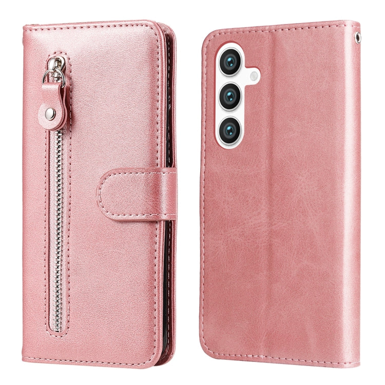 Custodia per cellulare in pelle con cerniera alla moda, For Galaxy S26 5G, For Galaxy S25 Edge 5G, For Galaxy S25 5G, For Galaxy S25+ 5G