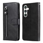 Custodia per cellulare in pelle con cerniera alla moda, For Galaxy S26 5G, For Galaxy S25 Edge 5G, For Galaxy S25 5G, For Galaxy S25+ 5G