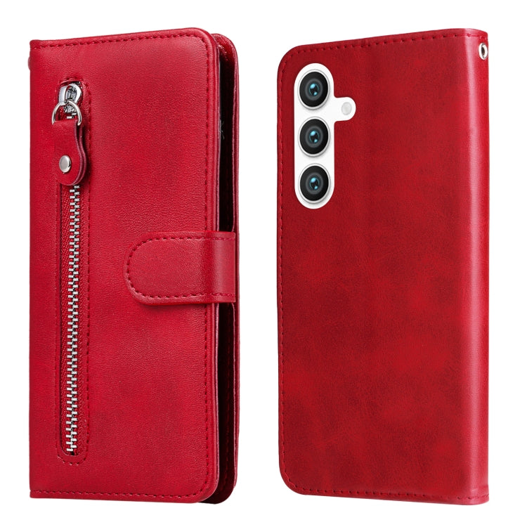 Custodia per cellulare in pelle con cerniera alla moda, For Galaxy S26 5G, For Galaxy S25 Edge 5G, For Galaxy S25 5G, For Galaxy S25+ 5G