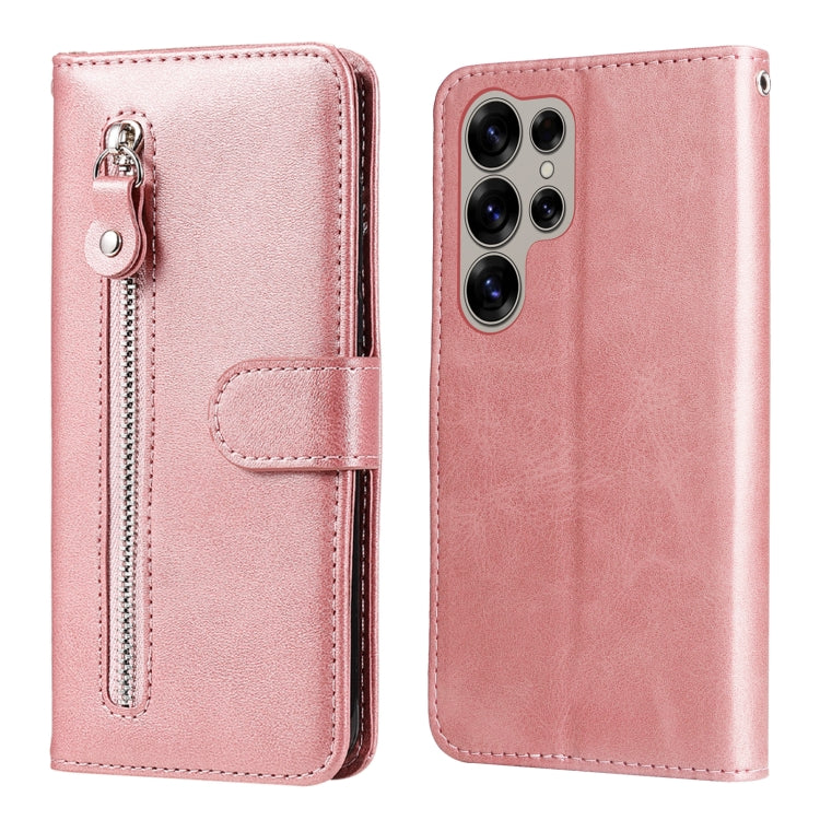 Custodia per cellulare in pelle con cerniera alla moda, For Galaxy S25 Ultra 5G, For Galaxy S24 FE 5G
