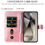 Custodia per cellulare in pelle con cerniera alla moda, For Galaxy S25 Ultra 5G, For Galaxy S24 FE 5G
