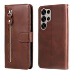 Custodia per cellulare in pelle con cerniera alla moda, For Galaxy S25 Ultra 5G, For Galaxy S24 FE 5G