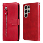 Custodia per cellulare in pelle con cerniera alla moda, For Galaxy S25 Ultra 5G, For Galaxy S24 FE 5G