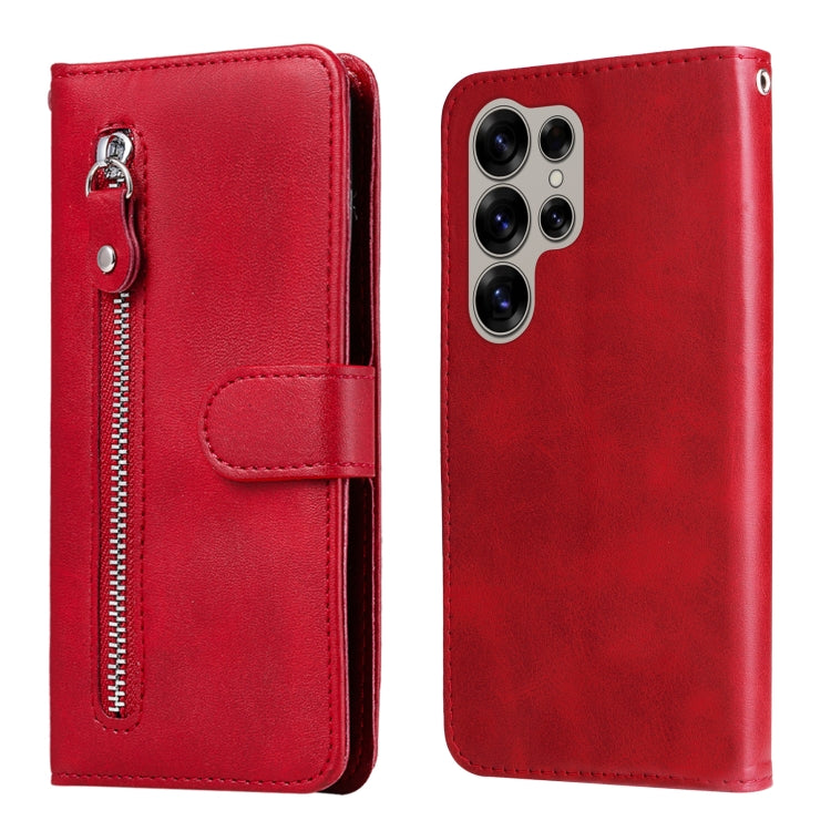 Custodia per cellulare in pelle con cerniera alla moda, For Galaxy S25 Ultra 5G, For Galaxy S24 FE 5G