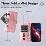 Custodia per cellulare in pelle con cerniera alla moda, For Galaxy S26 5G, For Galaxy S25 Edge 5G, For Galaxy S25 5G, For Galaxy S25+ 5G