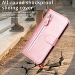 Custodia per cellulare in pelle con cerniera alla moda, For Galaxy S26 5G, For Galaxy S25 Edge 5G, For Galaxy S25 5G, For Galaxy S25+ 5G