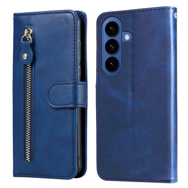 Custodia per cellulare in pelle con cerniera alla moda, For Galaxy S26 5G, For Galaxy S25 Edge 5G, For Galaxy S25 5G, For Galaxy S25+ 5G