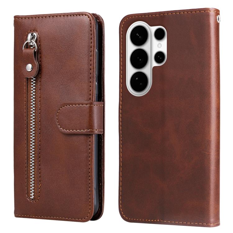 Custodia per cellulare in pelle con cerniera alla moda, For Galaxy S26 FE 5G, For Galaxy S26+ 5G, For Galaxy S26 Edge 5G, For Galaxy S26 Ultra 5G