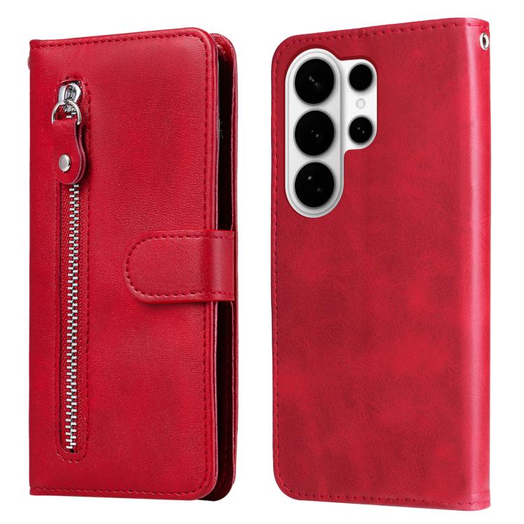 Custodia per cellulare in pelle con cerniera alla moda, For Galaxy S26 FE 5G, For Galaxy S26+ 5G, For Galaxy S26 Edge 5G, For Galaxy S26 Ultra 5G