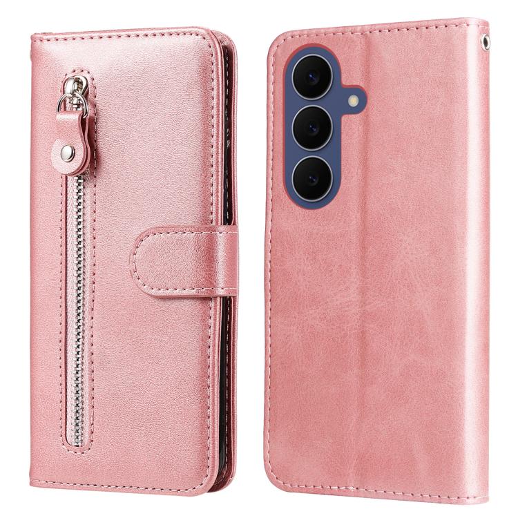 Custodia per cellulare in pelle con cerniera alla moda, For Galaxy S26 FE 5G, For Galaxy S26+ 5G, For Galaxy S26 Edge 5G, For Galaxy S26 Ultra 5G