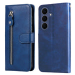 Custodia per cellulare in pelle con cerniera alla moda, For Galaxy S26 FE 5G, For Galaxy S26+ 5G, For Galaxy S26 Edge 5G, For Galaxy S26 Ultra 5G