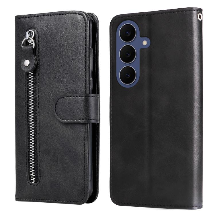 Custodia per cellulare in pelle con cerniera alla moda, For Galaxy S26 FE 5G, For Galaxy S26+ 5G, For Galaxy S26 Edge 5G, For Galaxy S26 Ultra 5G