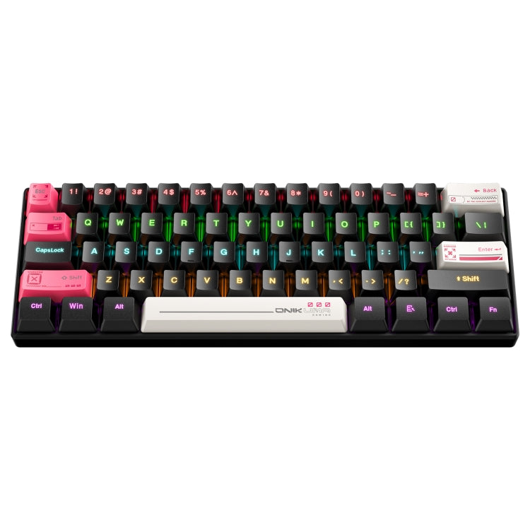 Tastiera meccanica da gioco cablata ONIKUMA G55 61 tasti RGB con illuminazione colorata, G55
