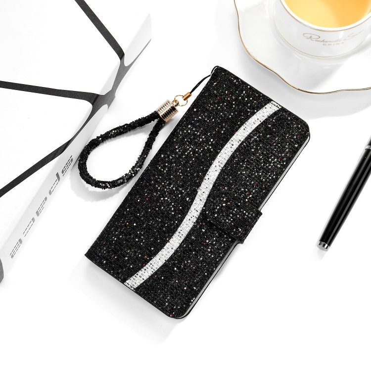 Custodia portafoglio glitterata in pelle per Galaxy Note20