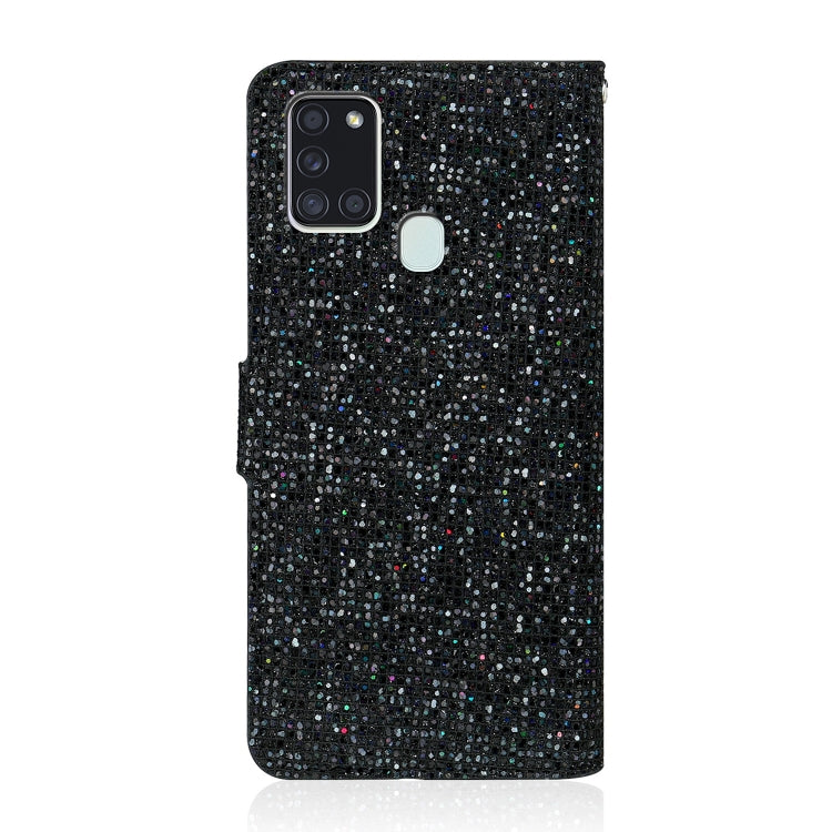 Custodia portafoglio glitterata in pelle per Galaxy Note20
