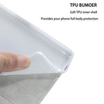 Custodia portafoglio glitterata in pelle per Galaxy Note20