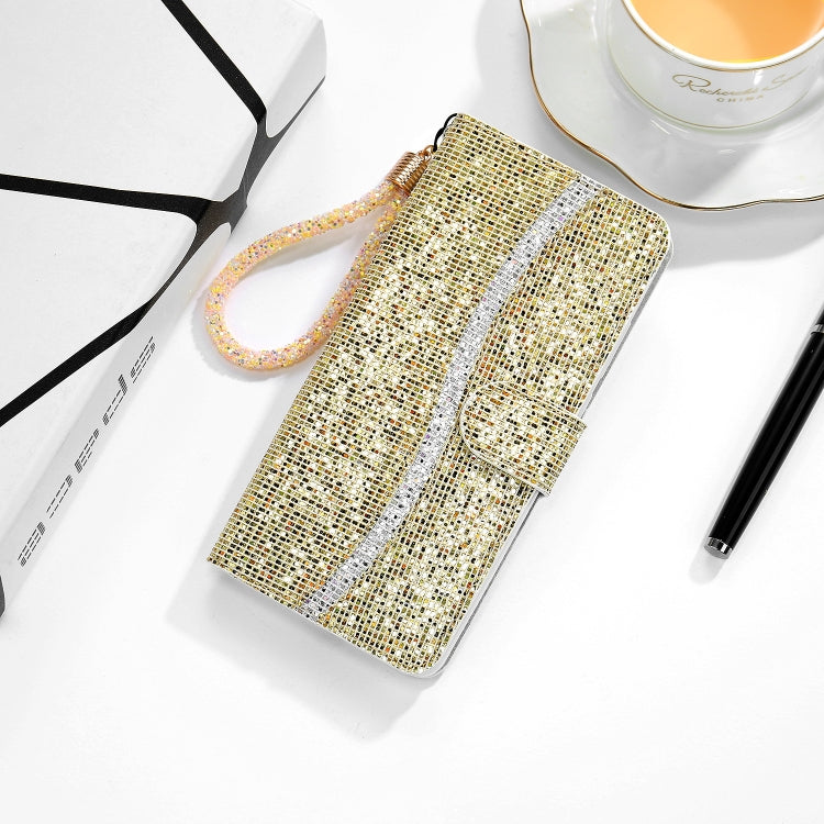 Custodia portafoglio glitterata in pelle per Galaxy Note20