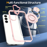 Custodia per telefono con supporto ad anello rotante magnetico, For Samsung Galaxy S24 5G, For Samsung Galaxy S23 FE  5G, For Samsung Galaxy S23 Ultra 5G, For Samsung Galaxy S23 5G