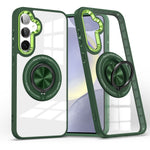 Custodia per telefono con supporto ad anello rotante magnetico, For Samsung Galaxy S25+ 5G, For Samsung Galaxy S25 Ultra 5G, For Samsung Galaxy S24 Ultra 5G, For Samsung Galaxy S24+ 5G