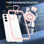 Custodia per telefono con supporto ad anello rotante magnetico, For Samsung Galaxy S23+ 5G