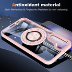 Custodia per telefono con supporto ad anello rotante magnetico, For Samsung Galaxy S23+ 5G
