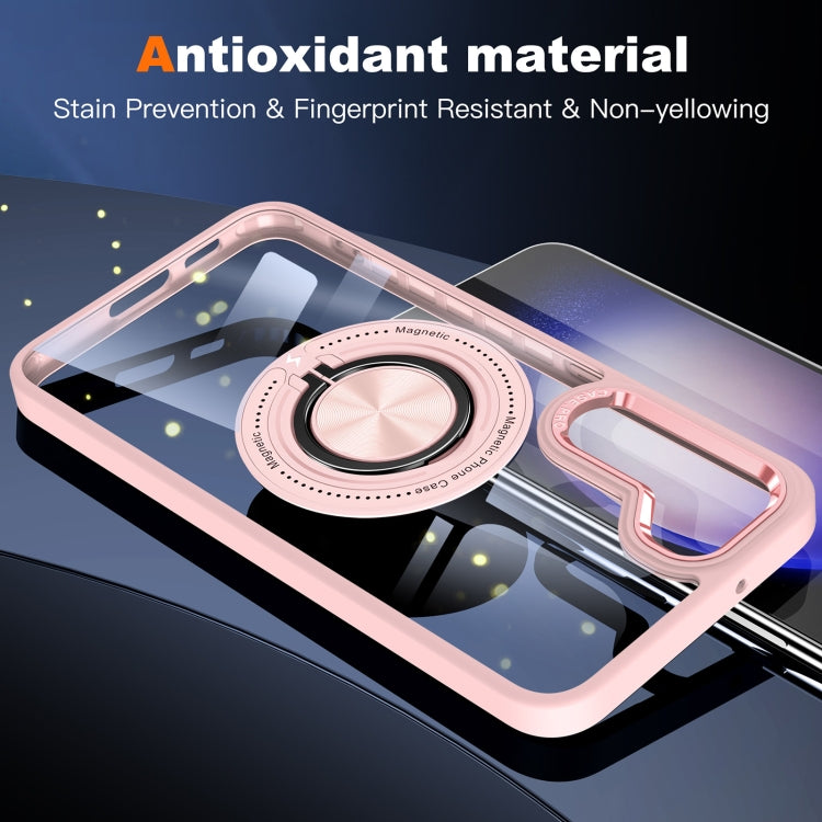 Custodia per telefono con supporto ad anello rotante magnetico, For Samsung Galaxy S23+ 5G