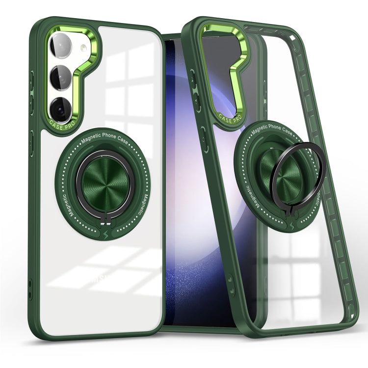 Custodia per telefono con supporto ad anello rotante magnetico, For Samsung Galaxy S23+ 5G