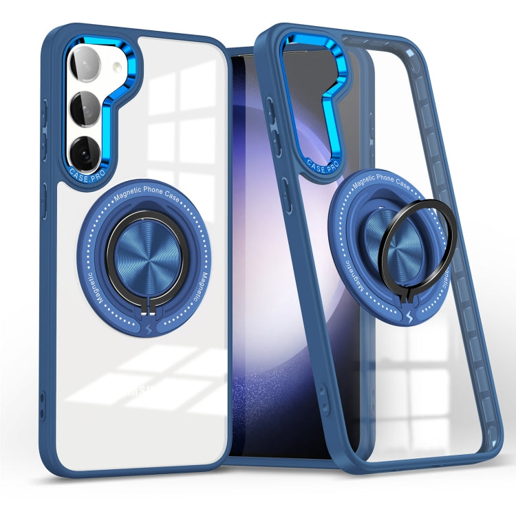 Custodia per telefono con supporto ad anello rotante magnetico, For Samsung Galaxy S23+ 5G