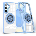 Custodia per telefono con supporto ad anello rotante magnetico, For Samsung Galaxy S25+ 5G, For Samsung Galaxy S25 Ultra 5G, For Samsung Galaxy S24 Ultra 5G, For Samsung Galaxy S24+ 5G