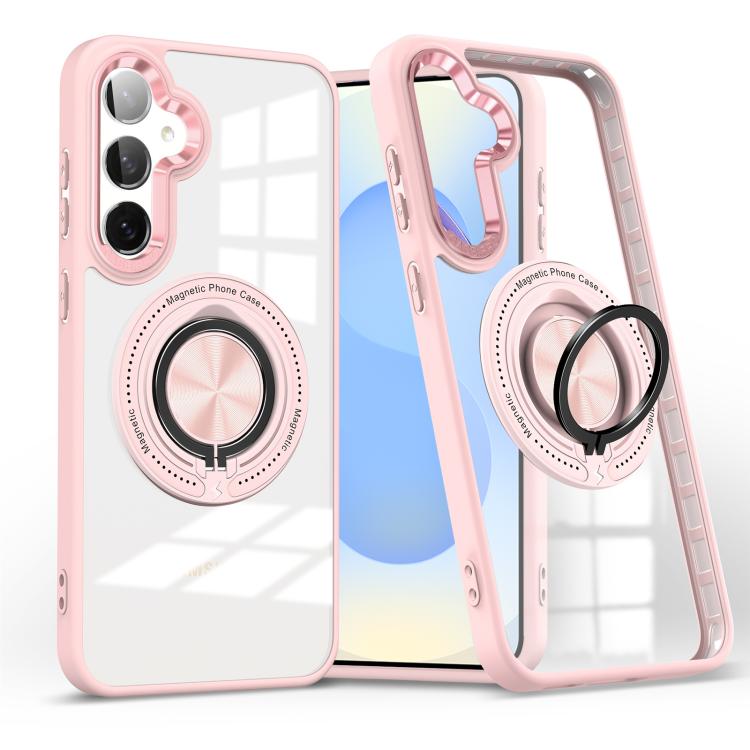 Custodia per telefono con supporto ad anello rotante magnetico, For Samsung Galaxy S26+ 5G, For Samsung Galaxy S26 Ultra 5G, For Samsung Galaxy S26 5G, For Samsung Galaxy S25 5G