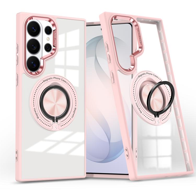 Custodia per telefono con supporto ad anello rotante magnetico, For Samsung Galaxy S26+ 5G, For Samsung Galaxy S26 Ultra 5G, For Samsung Galaxy S26 5G, For Samsung Galaxy S25 5G