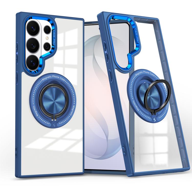 Custodia per telefono con supporto ad anello rotante magnetico, For Samsung Galaxy S26+ 5G, For Samsung Galaxy S26 Ultra 5G, For Samsung Galaxy S26 5G, For Samsung Galaxy S25 5G