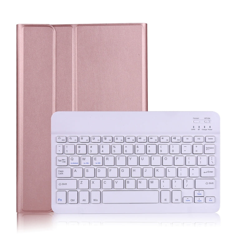 Tastiera Bluetooth rimovibile Custodia in pelle ultrasottile orizzontale con supporto e fascia elastica, For Samsung Galaxy Tab A7 T500/T505 10.4 inch 2020, For For Samsung Galaxy Tab S7 T870/T875 11 inch