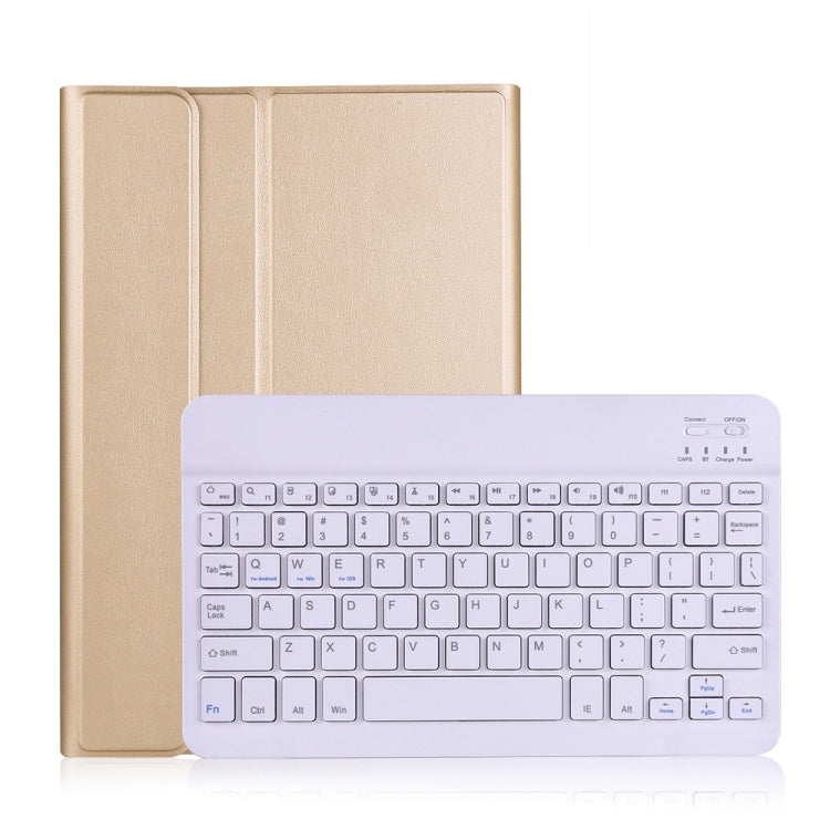 Tastiera Bluetooth rimovibile Custodia in pelle ultrasottile orizzontale con supporto e fascia elastica, For Samsung Galaxy Tab A7 T500/T505 10.4 inch 2020, For For Samsung Galaxy Tab S7 T870/T875 11 inch