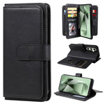 Portafoglio multifunzione con 10 scomparti per carte e custodia in pelle per telefono, For Galaxy S25 / S24 5G, For Galaxy S25+ / S24+ 5G, For Galaxy S25 Ultra 5G, For Galaxy S24 FE 5G