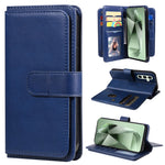 Portafoglio multifunzione con 10 scomparti per carte e custodia in pelle per telefono, For Galaxy S25 / S24 5G, For Galaxy S25+ / S24+ 5G, For Galaxy S25 Ultra 5G, For Galaxy S24 FE 5G