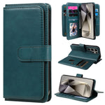 Portafoglio multifunzione con 10 scomparti per carte e custodia in pelle per telefono, For Galaxy S25 / S24 5G, For Galaxy S25+ / S24+ 5G, For Galaxy S25 Ultra 5G, For Galaxy S24 FE 5G