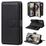 Portafoglio multifunzione con 10 scomparti per carte e custodia in pelle per telefono, For Galaxy S25 / S24 5G, For Galaxy S25+ / S24+ 5G, For Galaxy S25 Ultra 5G, For Galaxy S24 FE 5G