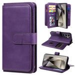 Portafoglio multifunzione con 10 scomparti per carte e custodia in pelle per telefono, For Galaxy S25 / S24 5G, For Galaxy S25+ / S24+ 5G, For Galaxy S25 Ultra 5G, For Galaxy S24 FE 5G
