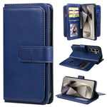 Portafoglio multifunzione con 10 scomparti per carte e custodia in pelle per telefono, For Galaxy S25 / S24 5G, For Galaxy S25+ / S24+ 5G, For Galaxy S25 Ultra 5G, For Galaxy S24 FE 5G