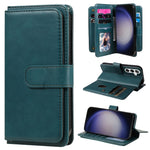 Portafoglio multifunzione con 10 scomparti per carte e custodia in pelle per telefono, For Galaxy S25 / S24 5G, For Galaxy S25+ / S24+ 5G, For Galaxy S25 Ultra 5G, For Galaxy S24 FE 5G