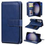 Portafoglio multifunzione con 10 scomparti per carte e custodia in pelle per telefono, For Galaxy S25 / S24 5G, For Galaxy S25+ / S24+ 5G, For Galaxy S25 Ultra 5G, For Galaxy S24 FE 5G