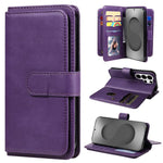Portafoglio multifunzione con 10 scomparti per carte e custodia in pelle per telefono, For Galaxy S26 FE 5G, For Galaxy S26 Edge 5G, For Galaxy S26 Ultra 5G, For Galaxy S26 5G